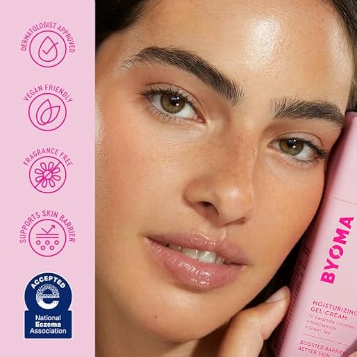 BYOMA Moisturizing Gel Cream - Barrier Repair Cream/Gel Face Lotion with Niacinamide and Green Tea - Ceramide Face Moisturizer for Dry Skin - Alcohol Free, Oil Free Face Moisturizer - 1.69 fl. oz - Image 5